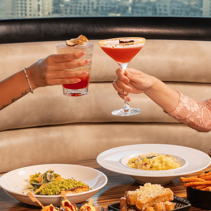Drinks in STK Doha, West Bay Lagoon